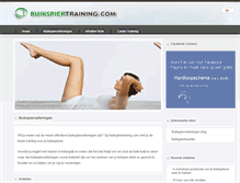 Tablet Screenshot of buikspiertraining.com